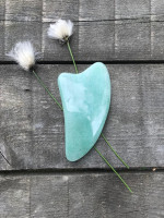 Gua sha evä, iso vihreä aventuriini